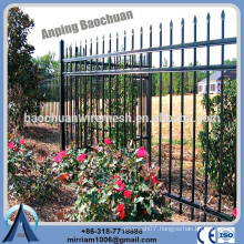 Baochuan fabulous hot dipped galvanized steel fence/wrought iron/aluminum fence